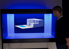 Vitrine hologramme 3d