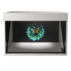 Dreamoc POP3 avec animation, Vitrine Holographique Realfiction, DeepFrame
